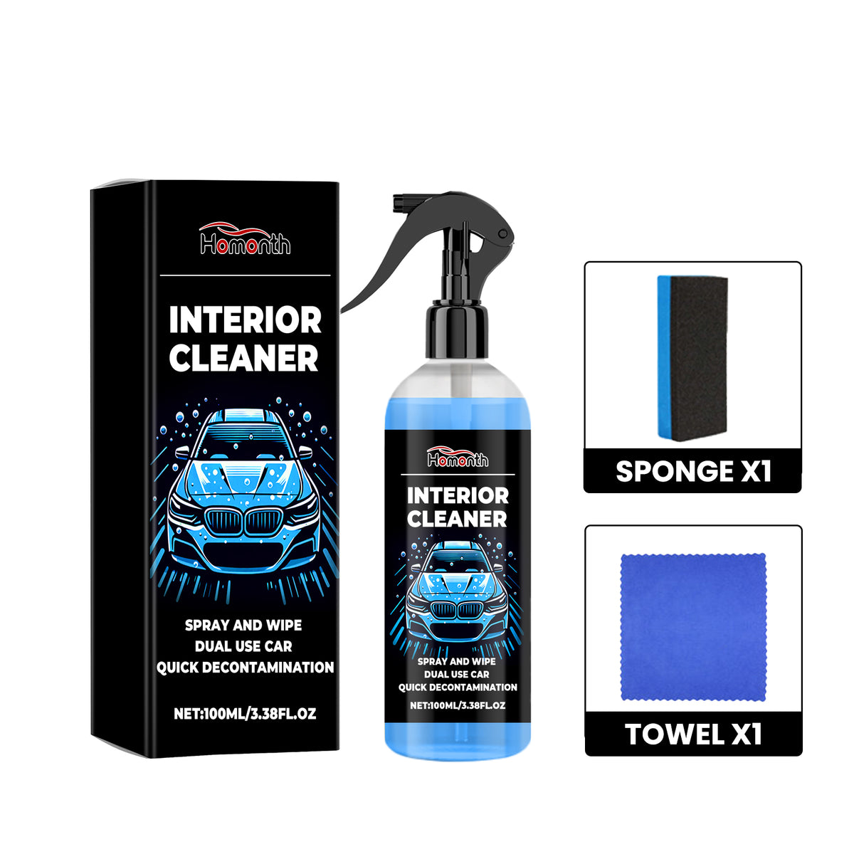 Car Roof Cleaner, Automotive Interior Fabric Cleaning And Maintenance Brightening Decontamination Retreader