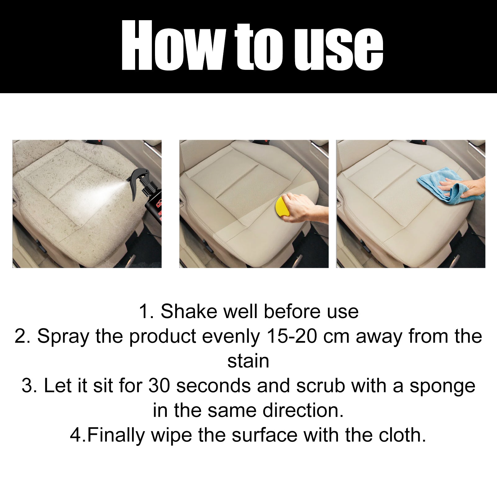 Rayhong Interior Retreader, Automotive Interior Maintenance Special Decontamination Cleaning Multi-Functional Cleaner