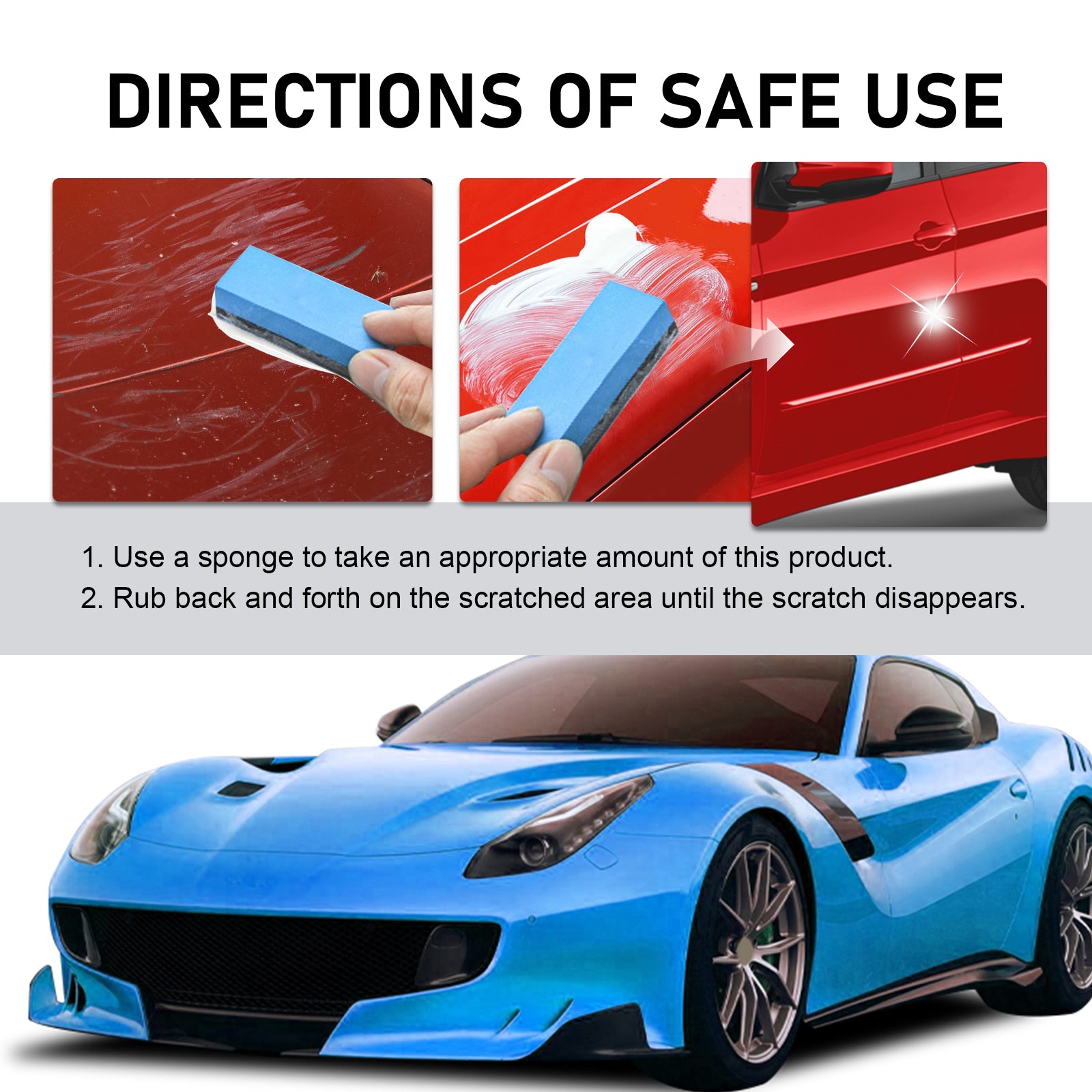 Nano Car Scratches Repairing Polish Paste, Refurbished Polishing Maintenance For Automotive Paint Scratches Wax