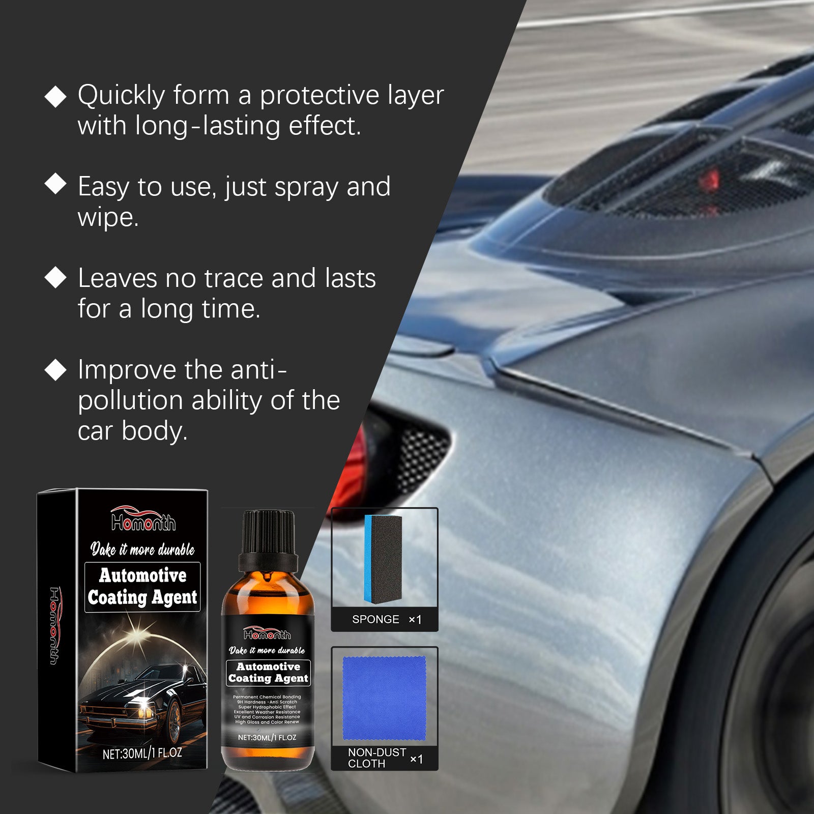 Automotive Nano Coating Agent Automotive Gloss, Waterproof, Antifouling And Protective Paint Car Surface Reconditioning Coating Agent