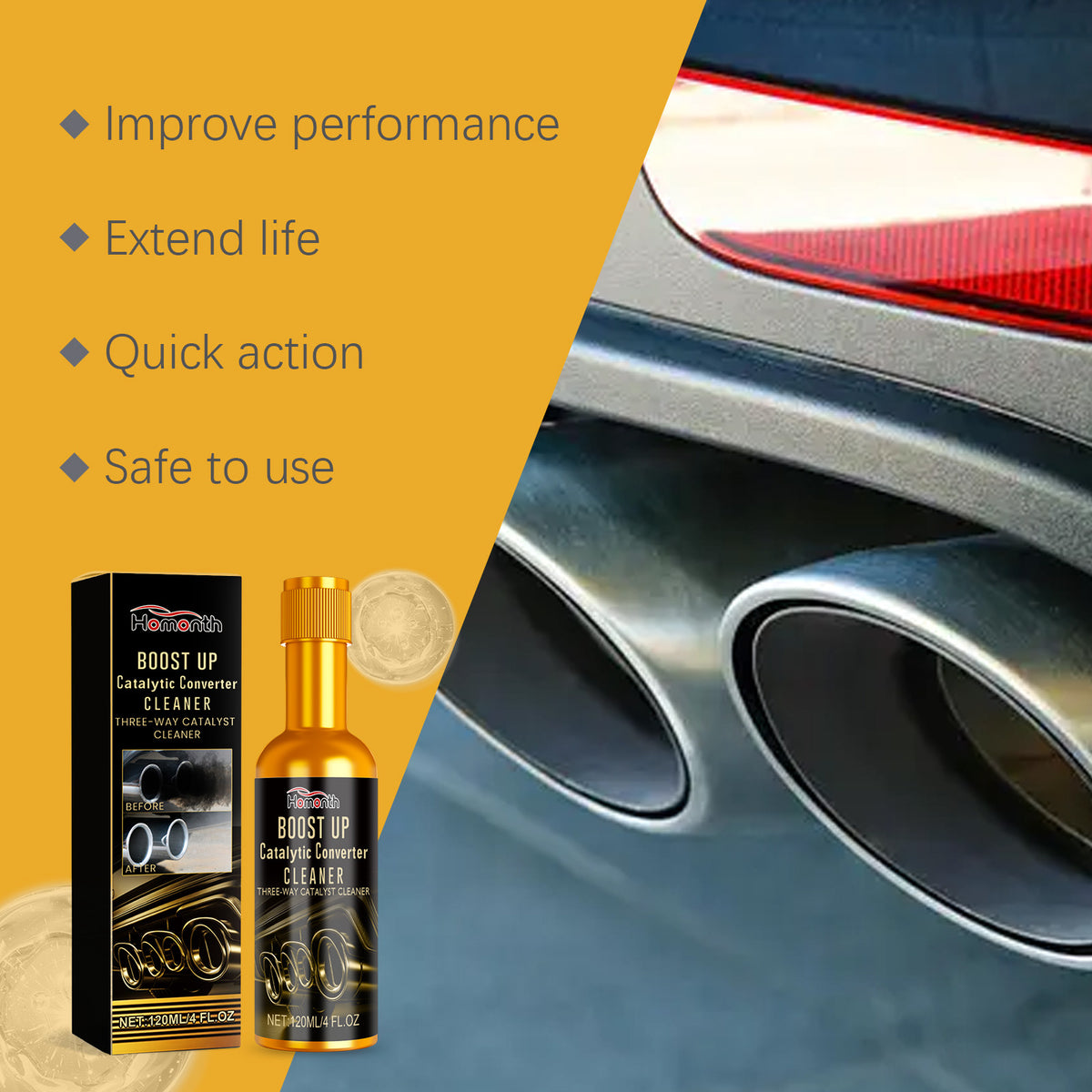 Automotive Catalytic Cleaning Agent, Automotive Engine Internal Clean Exhaust Carbon Removal Cleaning Agent