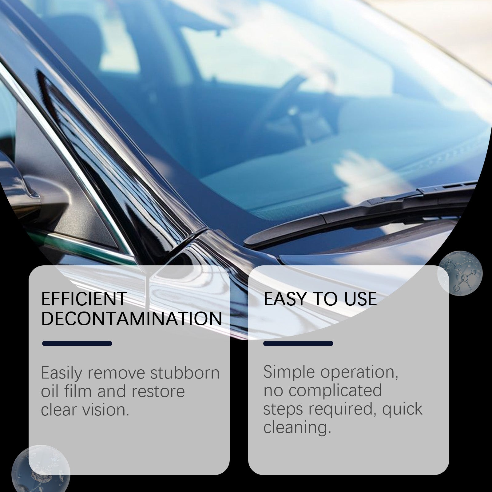 Rayhong Automotive Glass Oil Film Cleaner, Automotive Front Windshield Oil Film Reconditioning Cleaner