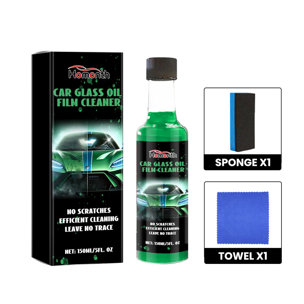Automotive Glass Oil Film Cleaning Liquid, Automotive Windshield Decontamination Cleaning Multi-Purpose Cleaner