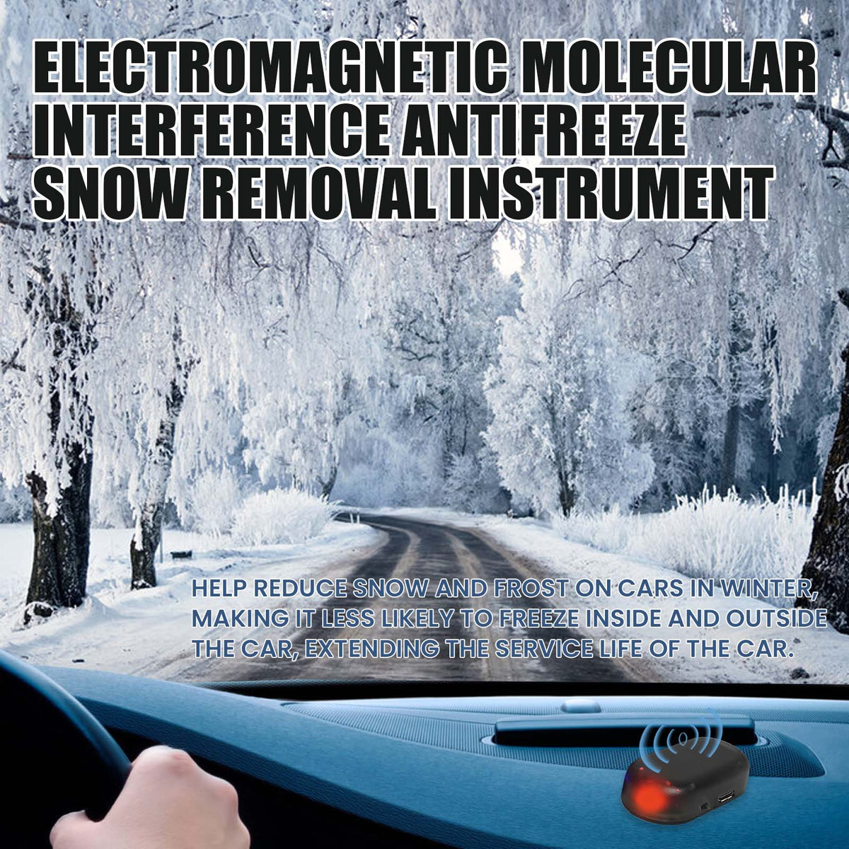 Rayhong Automotive Snow Removal Tools, Glass Deicing Snow Melting Fast Portable Mini Deicer