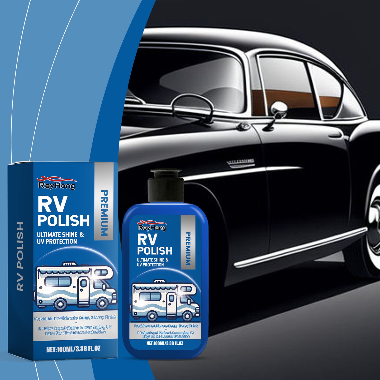 Automotive Polish, Automotive Paint Waxing Coating Water Drive Sealing Glaze All Vehicle General Polish