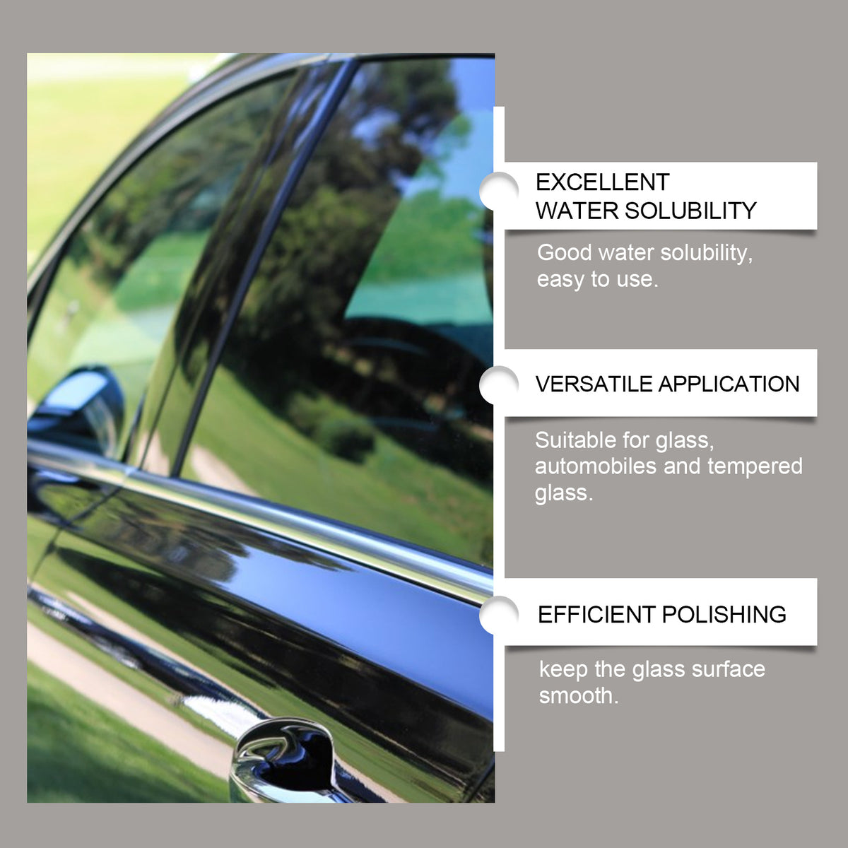 Automotive Glass Polish Windshield Cleaner Decontamination Scratch Repair Polishing Retreader