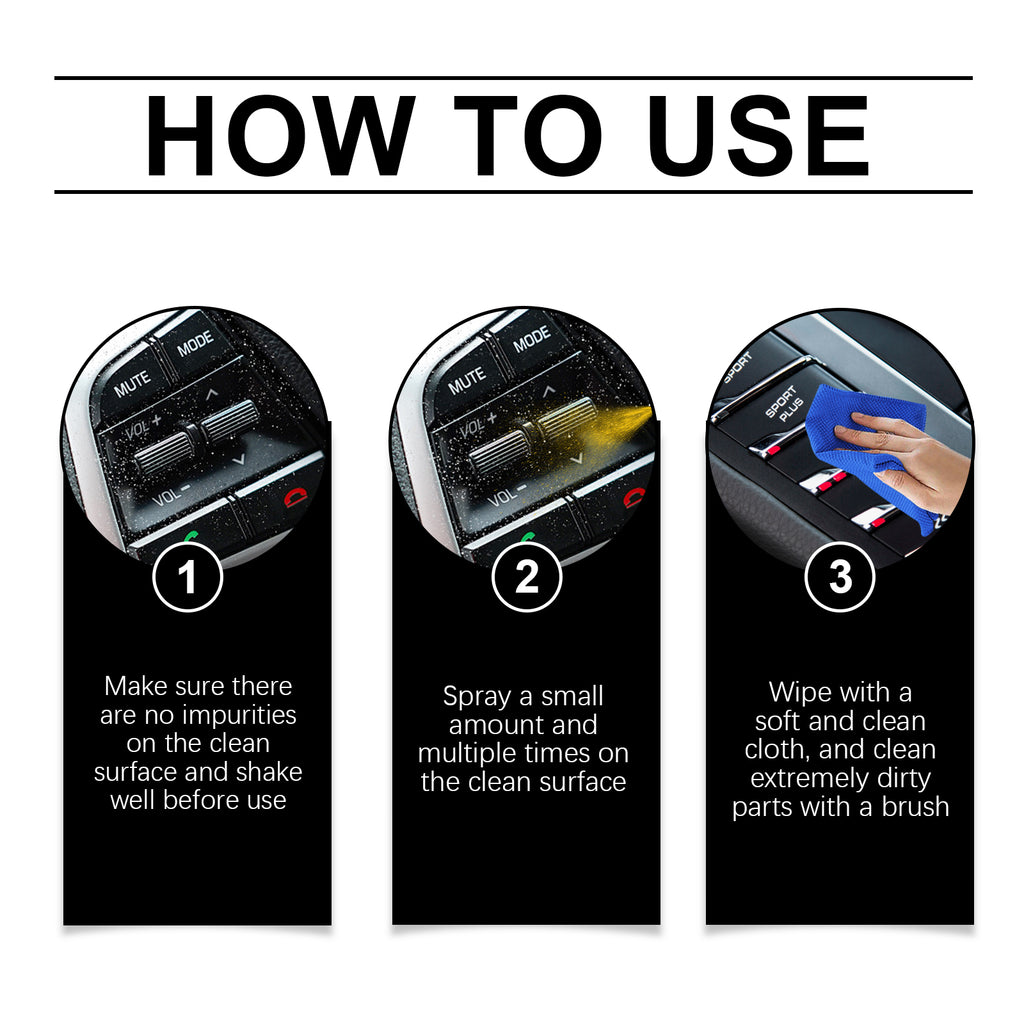 Homonth Multi-Purpose Interior Cleaner, Automotive Multi-Purpose Interior Cleaner Blend Foam Bright Refurbishment